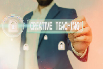 Handwriting text writing Creative Teaching. Conceptual photo the act of coaching in novel way that promotes growth
