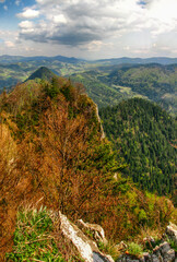 View from the peak of the Three Crowns - Pieniny