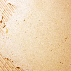 Brown corrugated cardboard sheet background