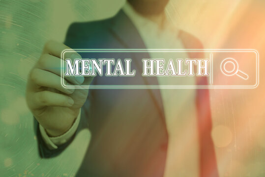 Word Writing Text Mental Health. Business Photo Showcasing State Of The Emotional, Social And Psychological Wellbeing