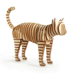 wooden cat skeleton