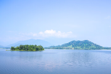 tropical island in the sea