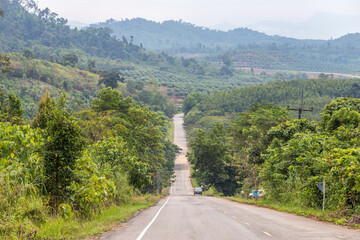 country road in the mountains