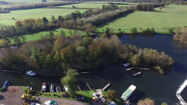 Hambleden Weir and Lock River Thames UK