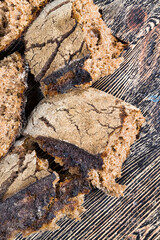 baked in a rustic oven ,bread