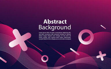 Trendy geometric background. Abstract gradient backdrop with shapes.