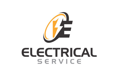 Creative innovation for electrician service logo