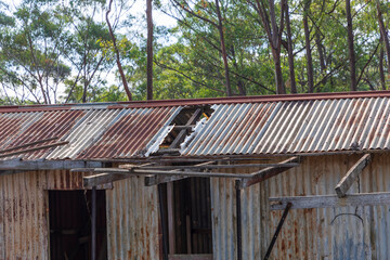 An old dilapidated building in the Wollemi National Park in regional New South Wales