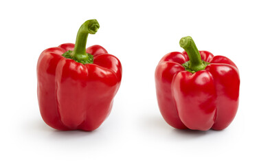 Red pepper isolated on white background