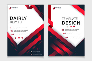 Brochure design template vector. Flyers report business infographic magazine poster. Abstract circle and city. Green presentation portfolio. Minimal cover book in a4 size layout.
