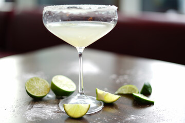 cocktail with lime