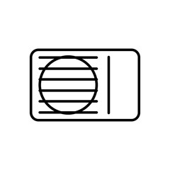 Air conditioner unit icon