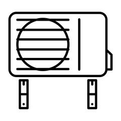 Air conditioner unit icon
