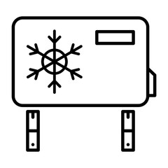 Air conditioner unit icon