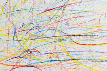 chaotic multi-colored lines