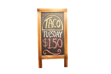 Taco Tuesday Hand Drawn Sign