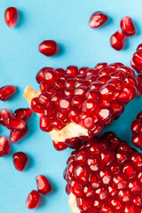 red juicy pomegranate