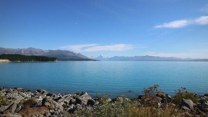 Lake Pukaki in South Island, New Zealand