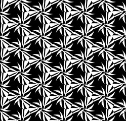 Vector seamless geometry black and white pattern