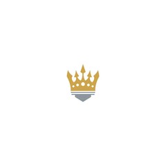 Crown concept logo icon design