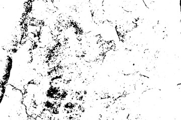 Grunge black and white texture background (Vector). Use for decoration, aging or old layer