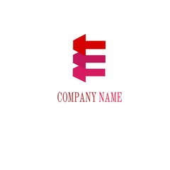 Creative E letter logo design template. 