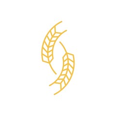 Agriculture wheat Logo Template vector icon design. Vector illustration
