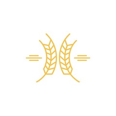 Agriculture wheat Logo Template vector icon design. Vector illustration