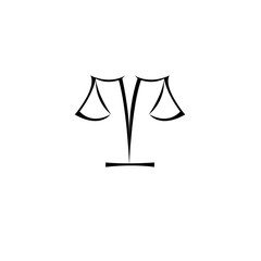 Lawyer or indian advocate vector illustration - Print, sticker, symbol,sign,icon and web banner