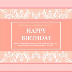 wedding invitation card with flowers