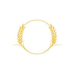 Agriculture wheat Logo Template vector icon design. Vector illustration