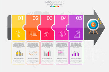 Infographic elements for content, diagram, flowchart, steps, parts, timeline, workflow, chart.