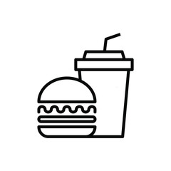 The best Fast  food icon vector collection, illustration logo template in trendy style. Suitable for many purposes.