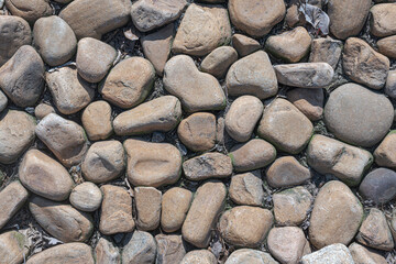 Closeup of a pile of stones medium size