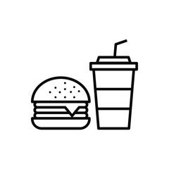 The best Fast  food icon vector collection, illustration logo template in trendy style. Suitable for many purposes.