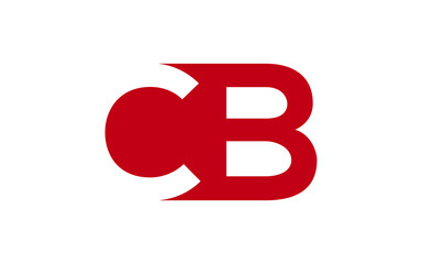 CB or BC Letter Initial Logo Design, Vector Template