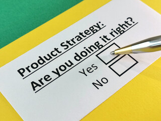 Obraz premium Questionnaire about marketing.
