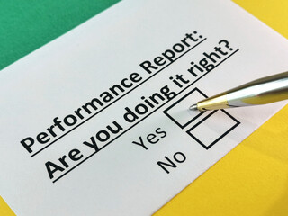 Obraz premium Questionnaire about marketing.