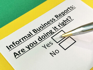 Obraz premium Questionnaire about marketing.