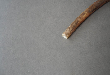 global warming and environment concept close up rubber water pipe with no water