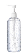 Hand sanitizer  placed on a white background