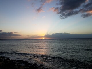 sun set or sun rise in Aguadilla, Puerto Rico