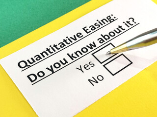 Obraz premium Questionnaire about marketing.