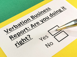 Obraz premium Questionnaire about marketing.