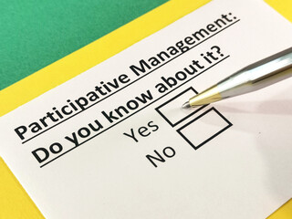 Fototapeta premium Questionnaire about marketing.
