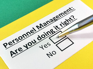 Obraz premium Questionnaire about marketing.