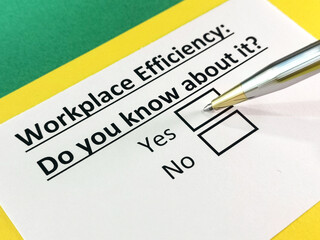 Obraz premium Questionnaire about marketing.
