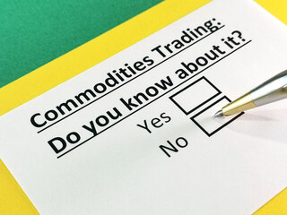Obraz premium Questionnaire about marketing.
