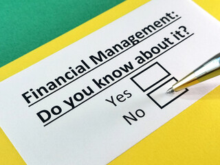 Obraz premium Questionnaire about marketing.