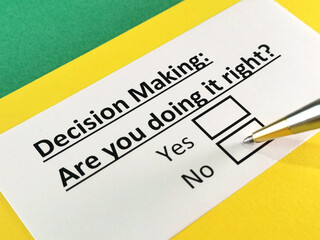 Fototapeta premium Questionnaire about marketing.